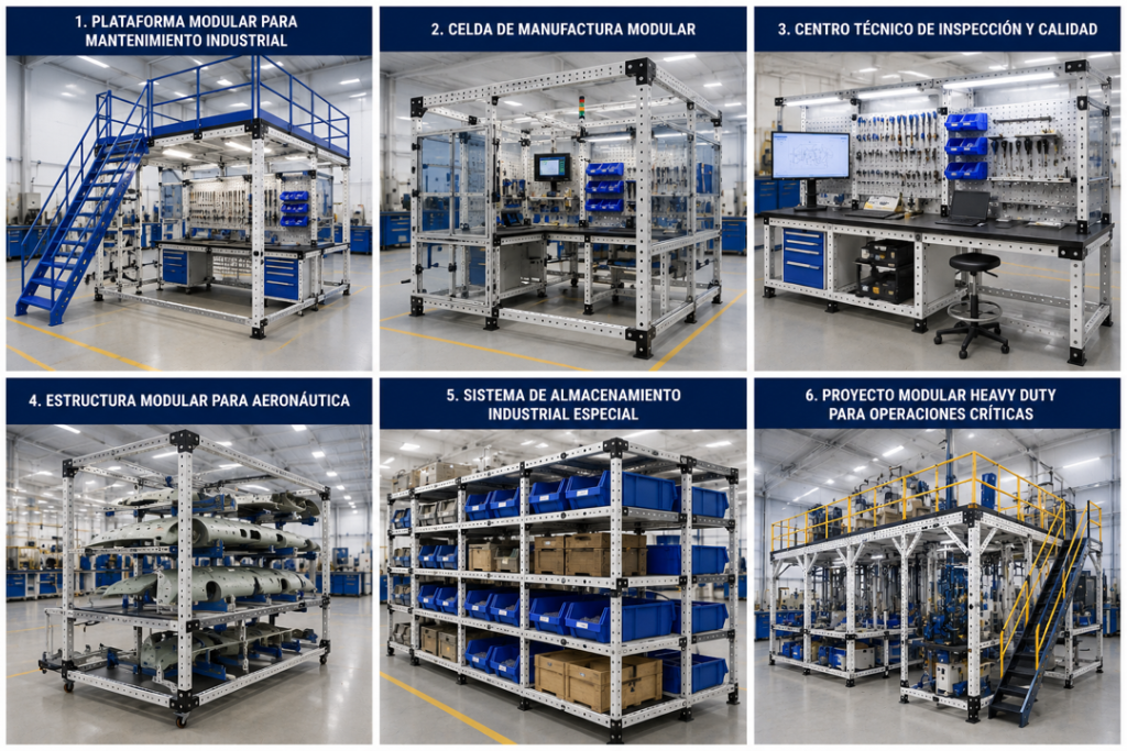 Estructuras modulares especiales Versatix para aplicaciones industriales críticas