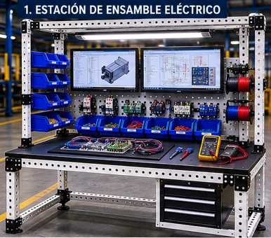 Estaciones de trabajo industriales modulares Versatix