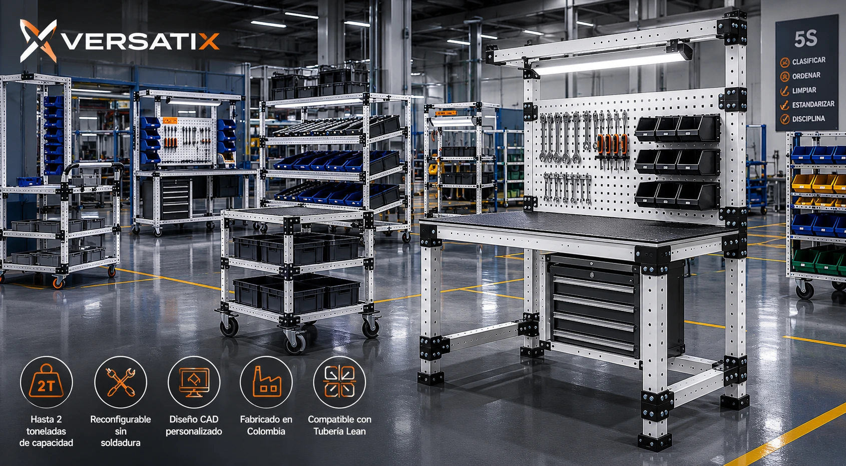 Infraestructura modular industrial Versatix para operaciones críticas