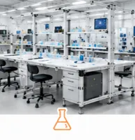 Infraestructura modular VERSATIX para laboratorios industriales, áreas de inspección, control de calidad y procesos técnicos especializados.