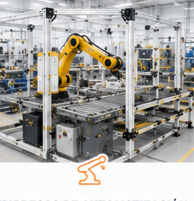 Infraestructura modular industrial VERSATIX para integración de robots, celdas automatizadas, sistemas de visión y proyectos de automatización industrial.
