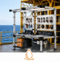 Soluciones de infraestructura modular industrial VERSATIX para mantenimiento de equipos, plataformas, instrumentación y operaciones del sector petróleo y gas.