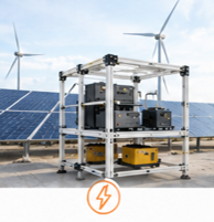 Sistema de infraestructura modular industrial VERSATIX para mantenimiento, inspección y soporte de equipos utilizados en la industria energética.