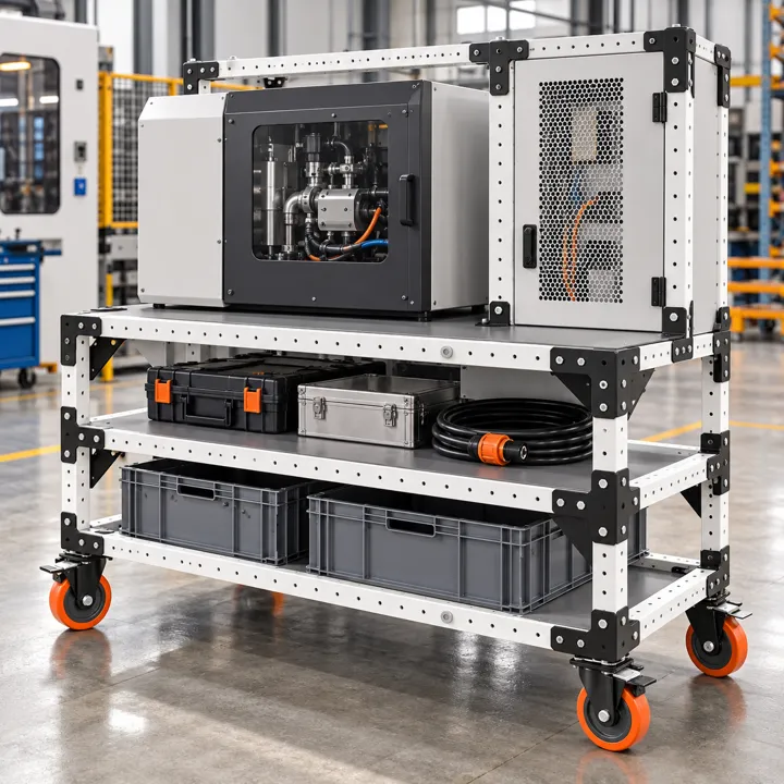Plataforma modular VERSATIX para acceso y mantenimiento de maquinaria