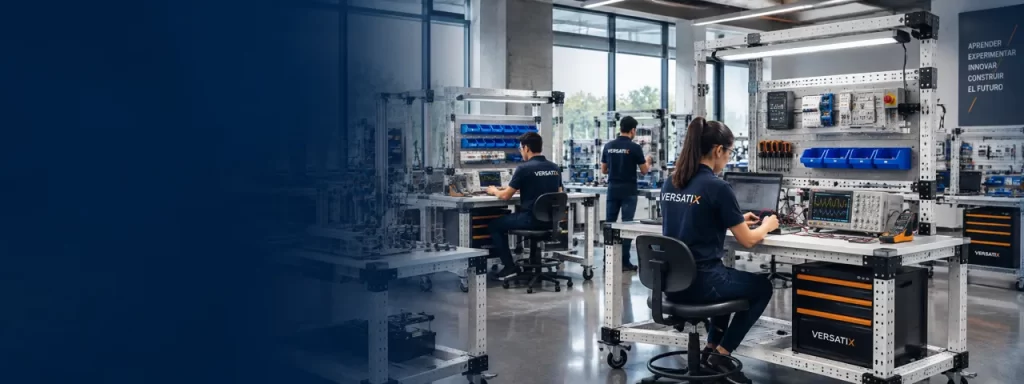 Estaciones modulares VERSATIX para laboratorios de ingeniería